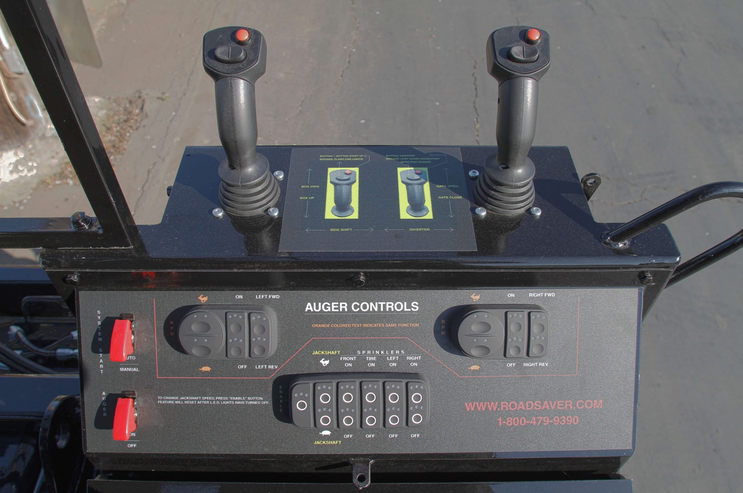Sistema de control del operador del RoadSaver