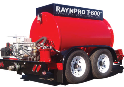 The RaynPro, a sealcoating trailer manufactured by Etnyre