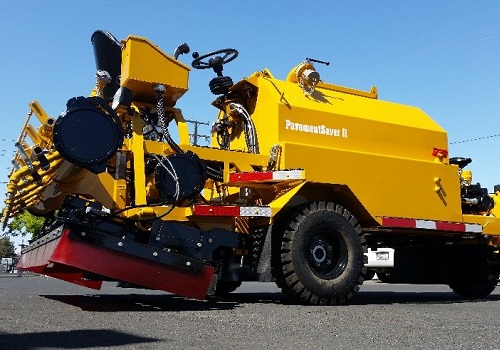 A sealcoating buggy used for asphalt protection