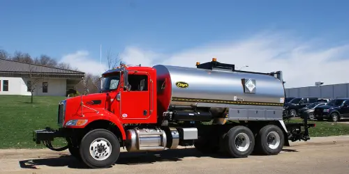 One of the asphalt distributors from Etnyre